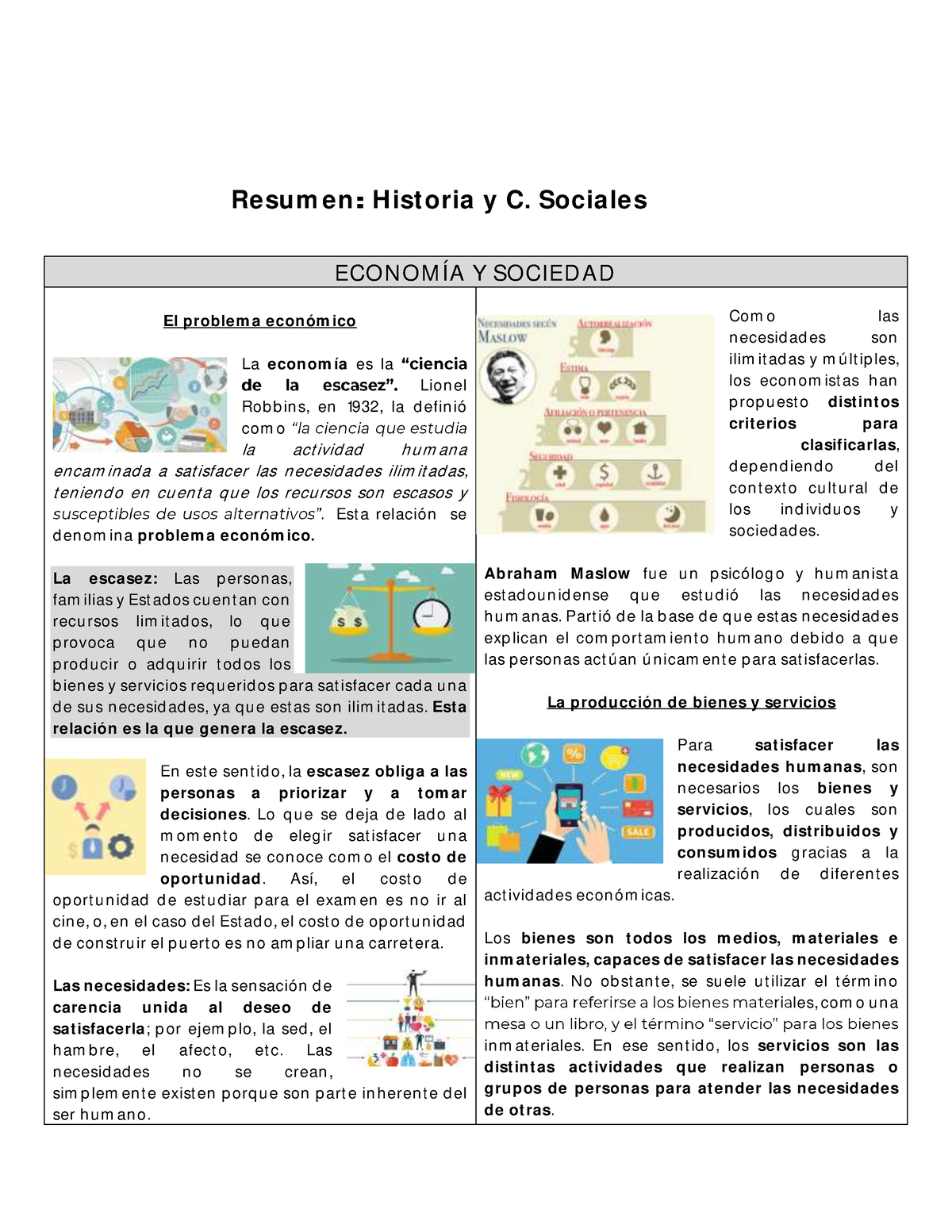 Resumen Historia - Eje Economía Y Sociedad - ECONOM ÍA Y SOCIED AD El ...