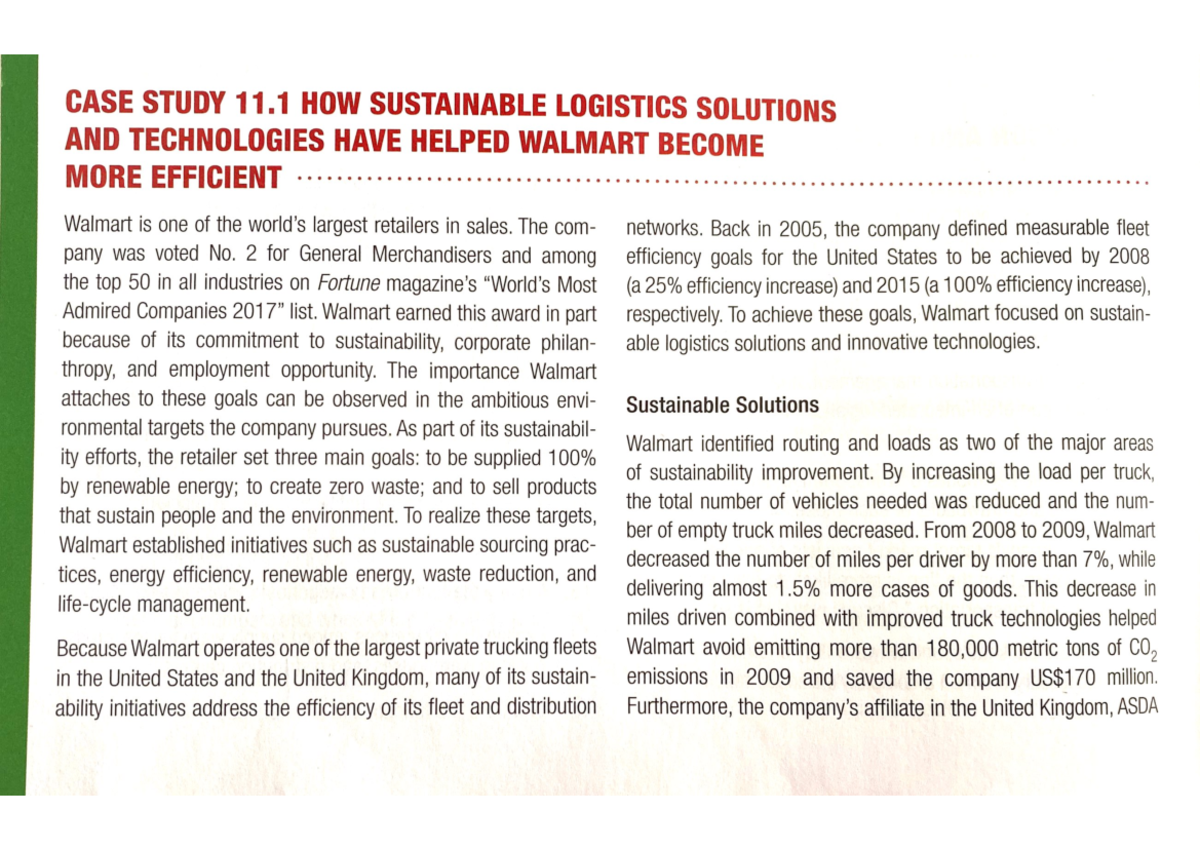 logistics waste case study