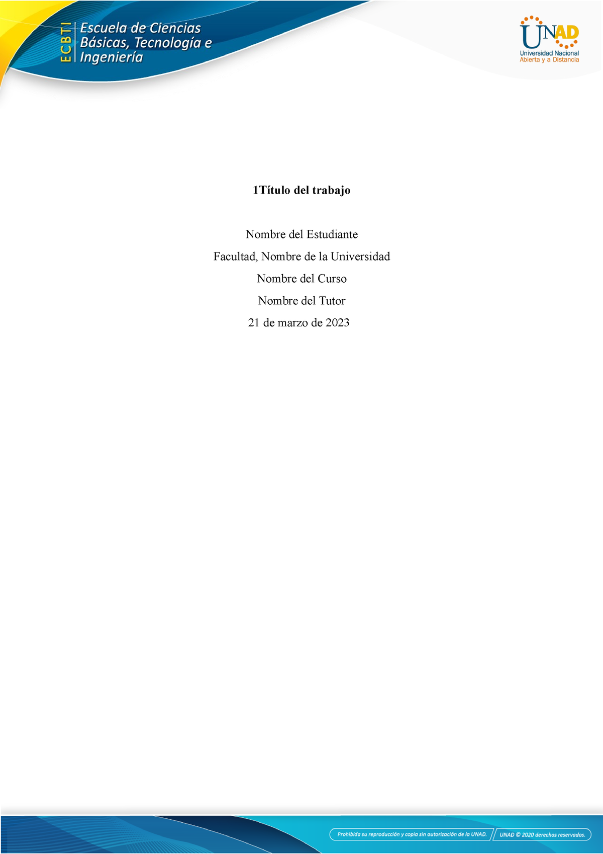 Anexo 3 Formato Entrega Tarea 4 - 1Título Del Trabajo Nombre Del ...