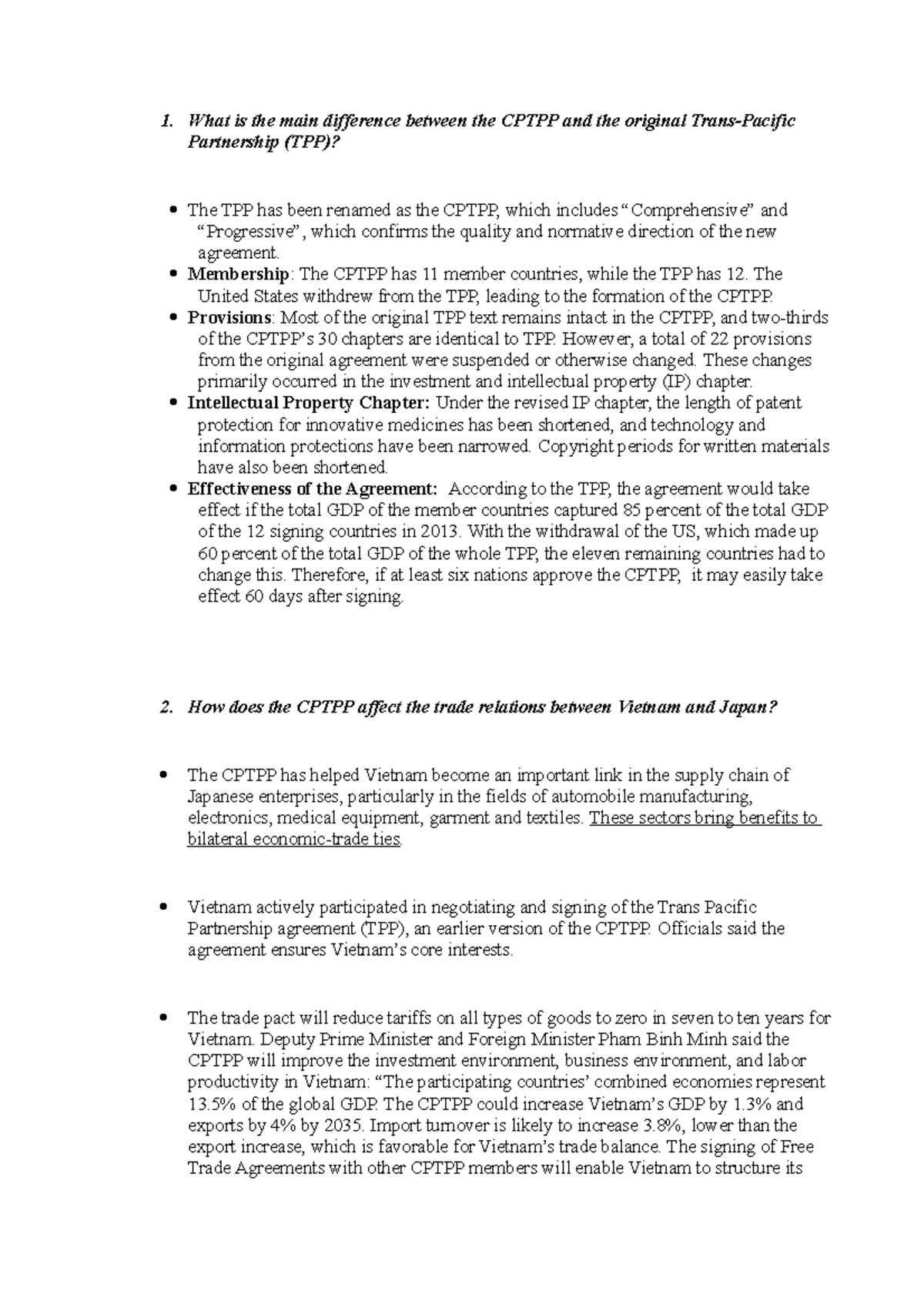 Vietnam's textile and garment - What is the main difference between the ...