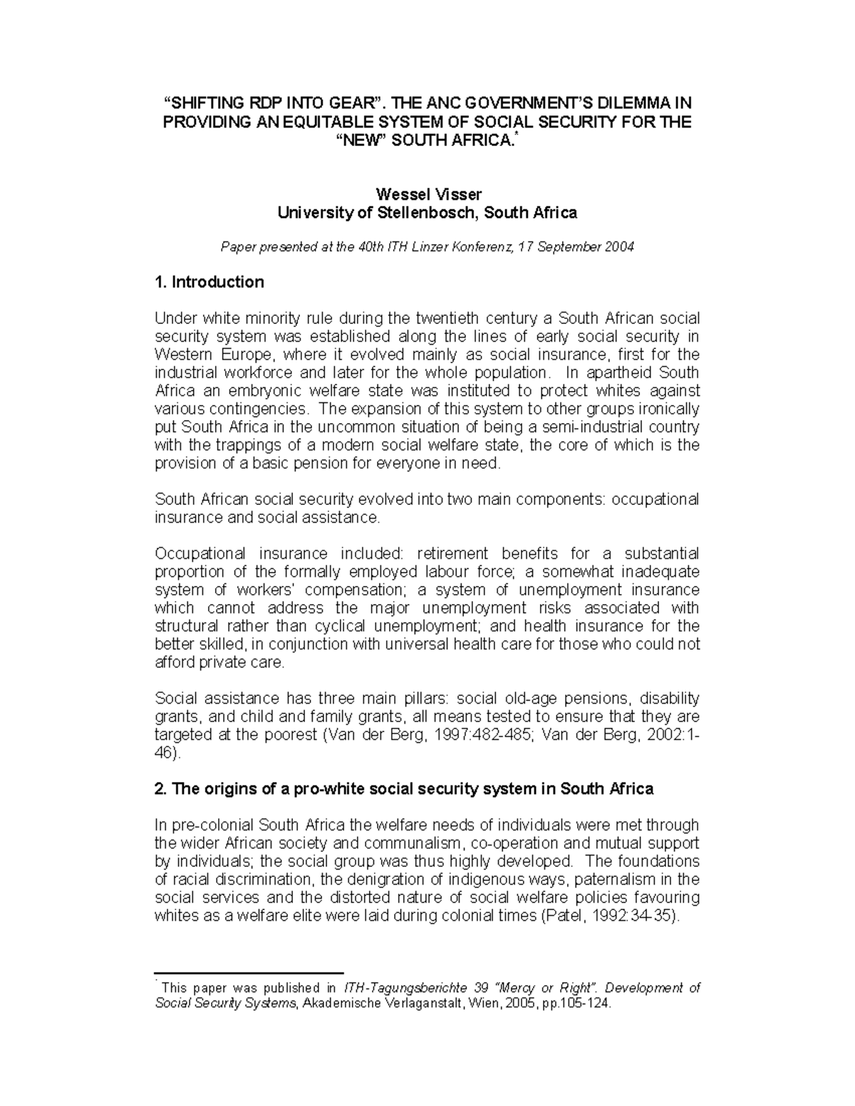 Rdp into gear (Read from Section 4 and 5 of the Article) - “SHIFTING ...