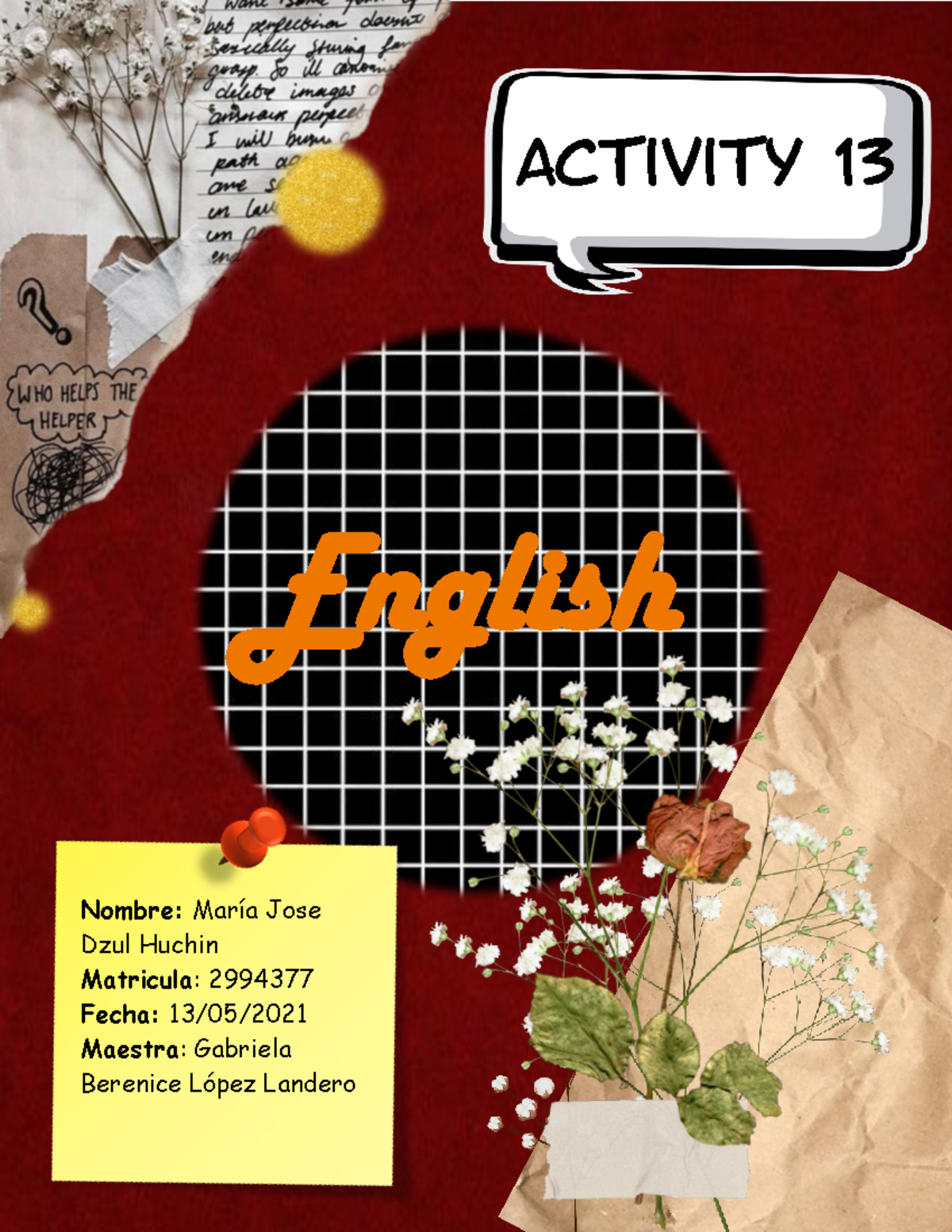 Activity 13 - Actividad 13 del ingles básico - English Activity 13 ...