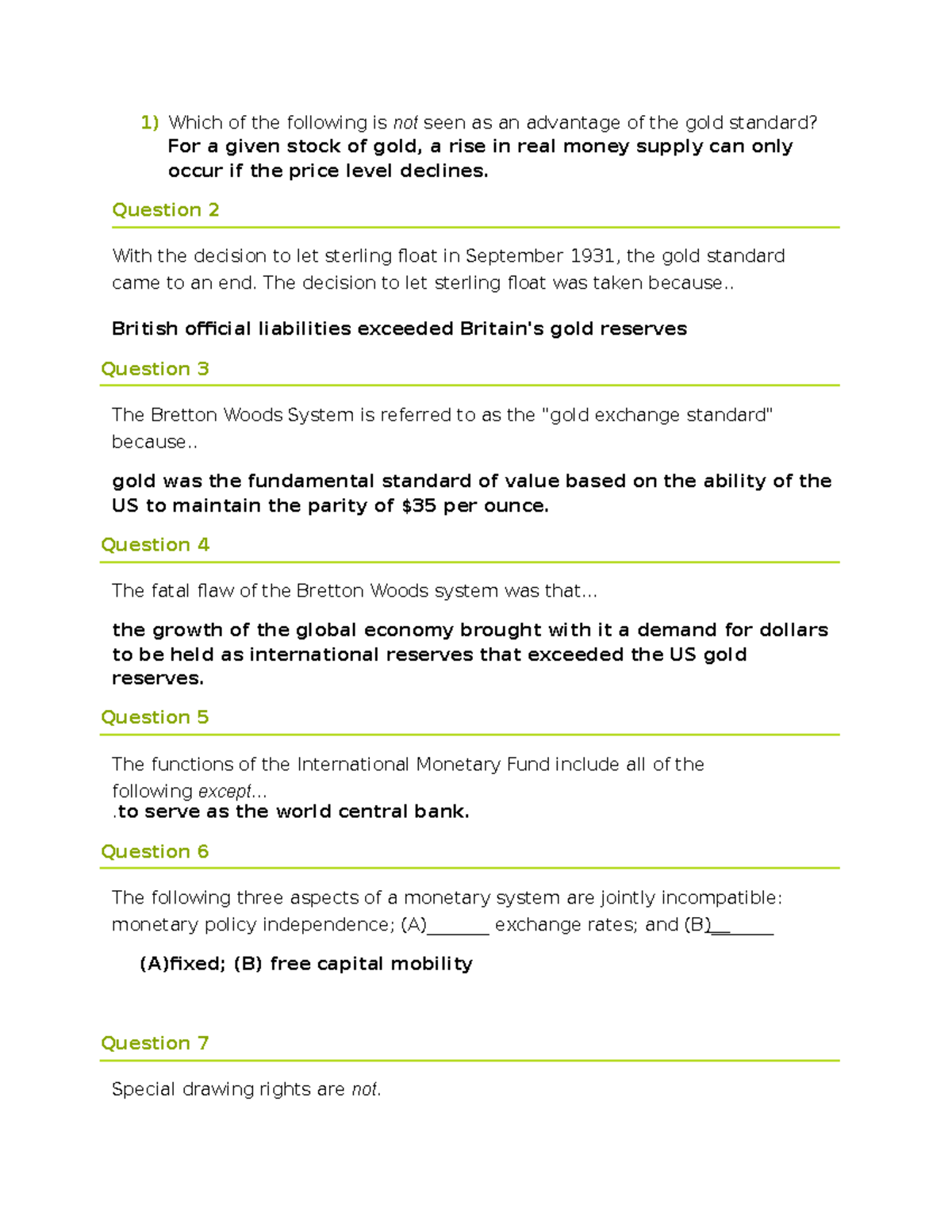 Monetary Chapter 19 - Lecture Notes 19-21 - 1) Which Of The Following ...