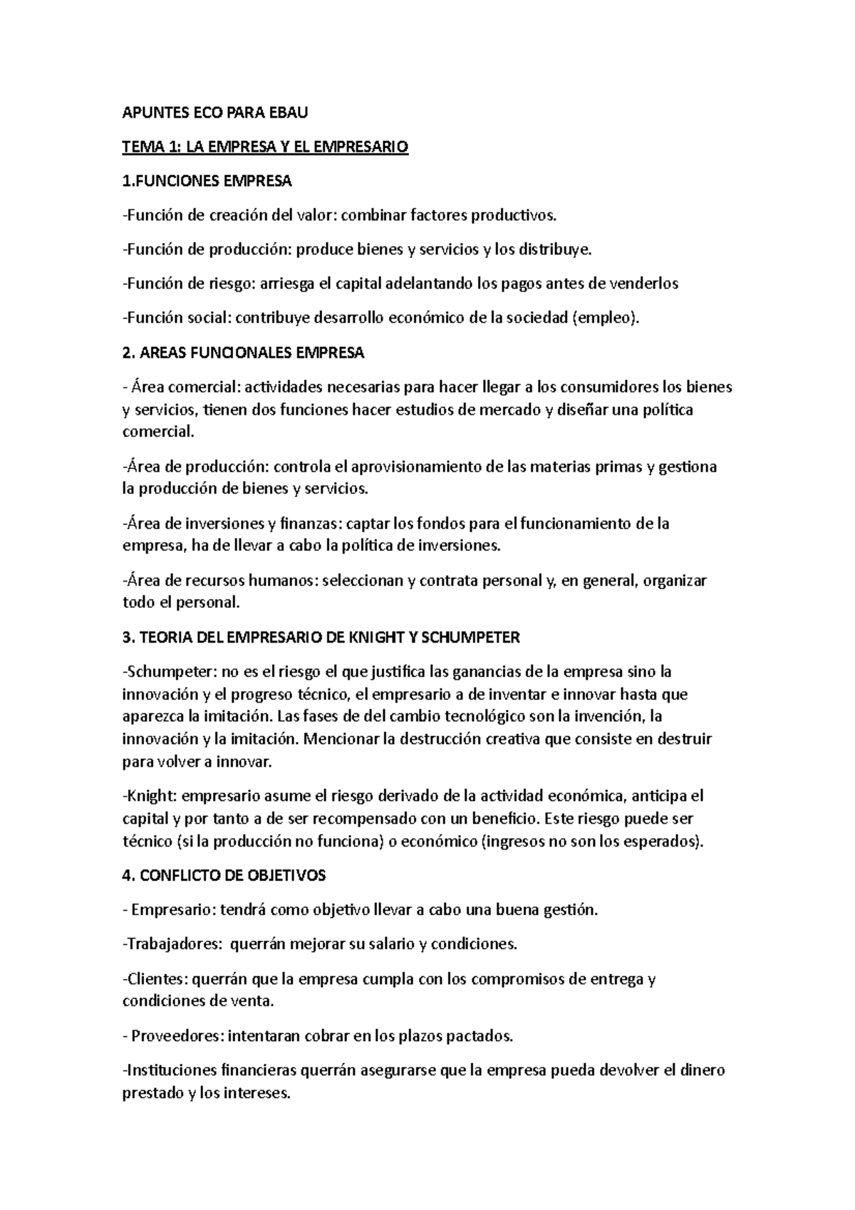 Apuntes ECO PARA EBAU - Economía Para Examen De EBAU - APUNTES ECO PARA ...