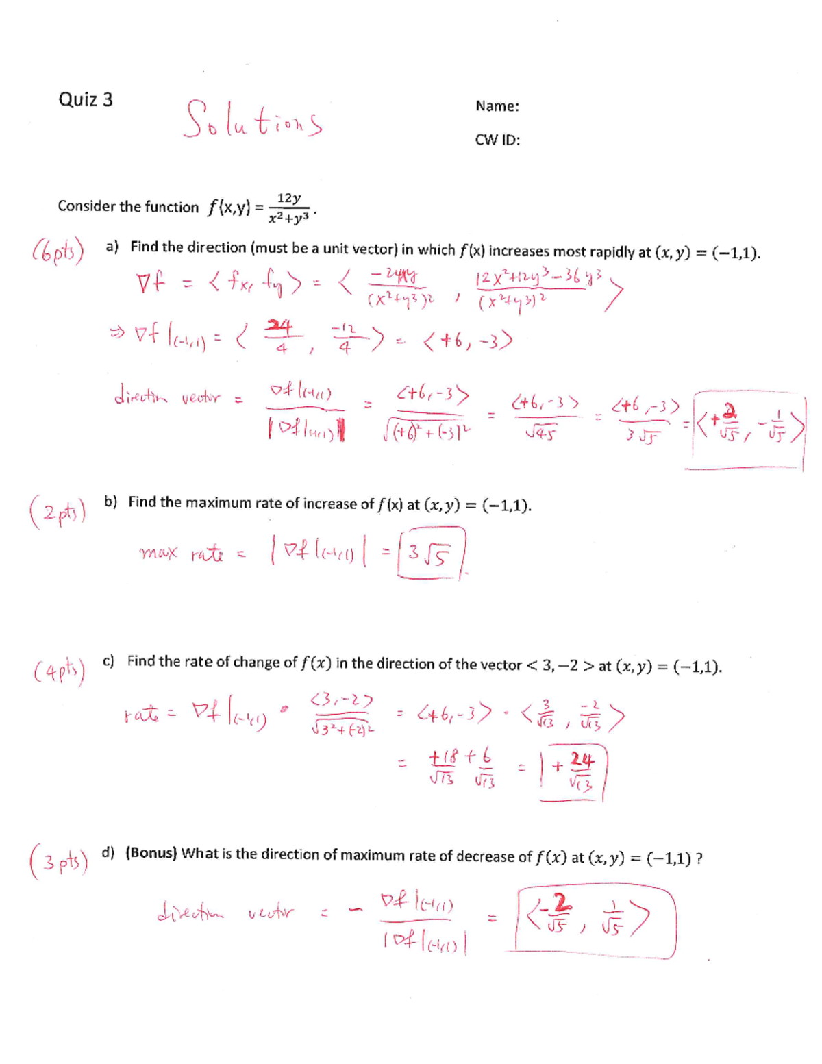 MATH 244 quiz 3 solutions - MATH 244 - LA Tech - Studocu