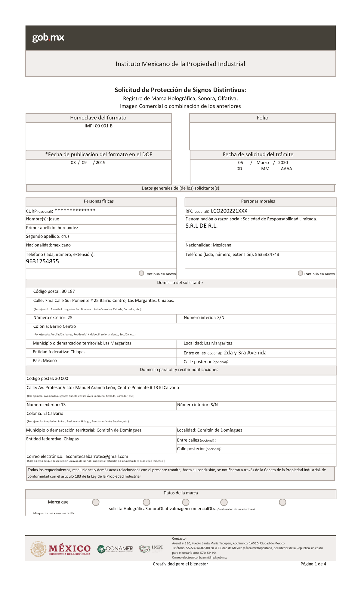 Registro De Marca Holográfica, Sonora, Olfativa - Solicitud De Protección De Signos Distintivos ...