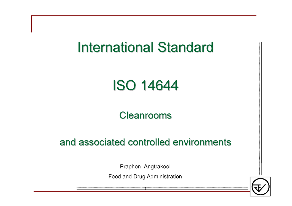 ISO14644 power point - International StandardInternational Standard ISO ...