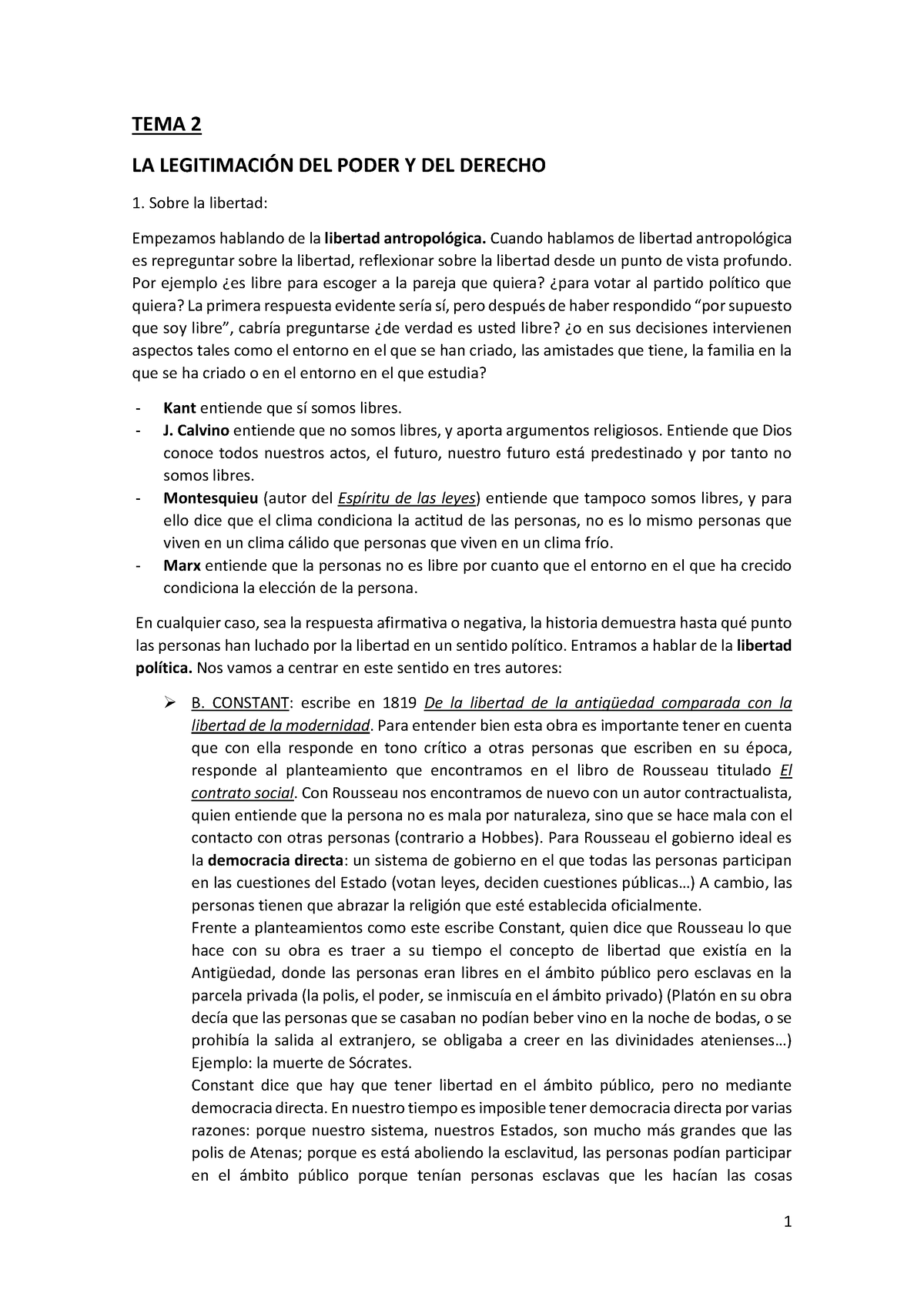 TEMA 2 - Apuntes Sobre Filosofía Del Derecho Tema 2. - TEMA 2 LA ...