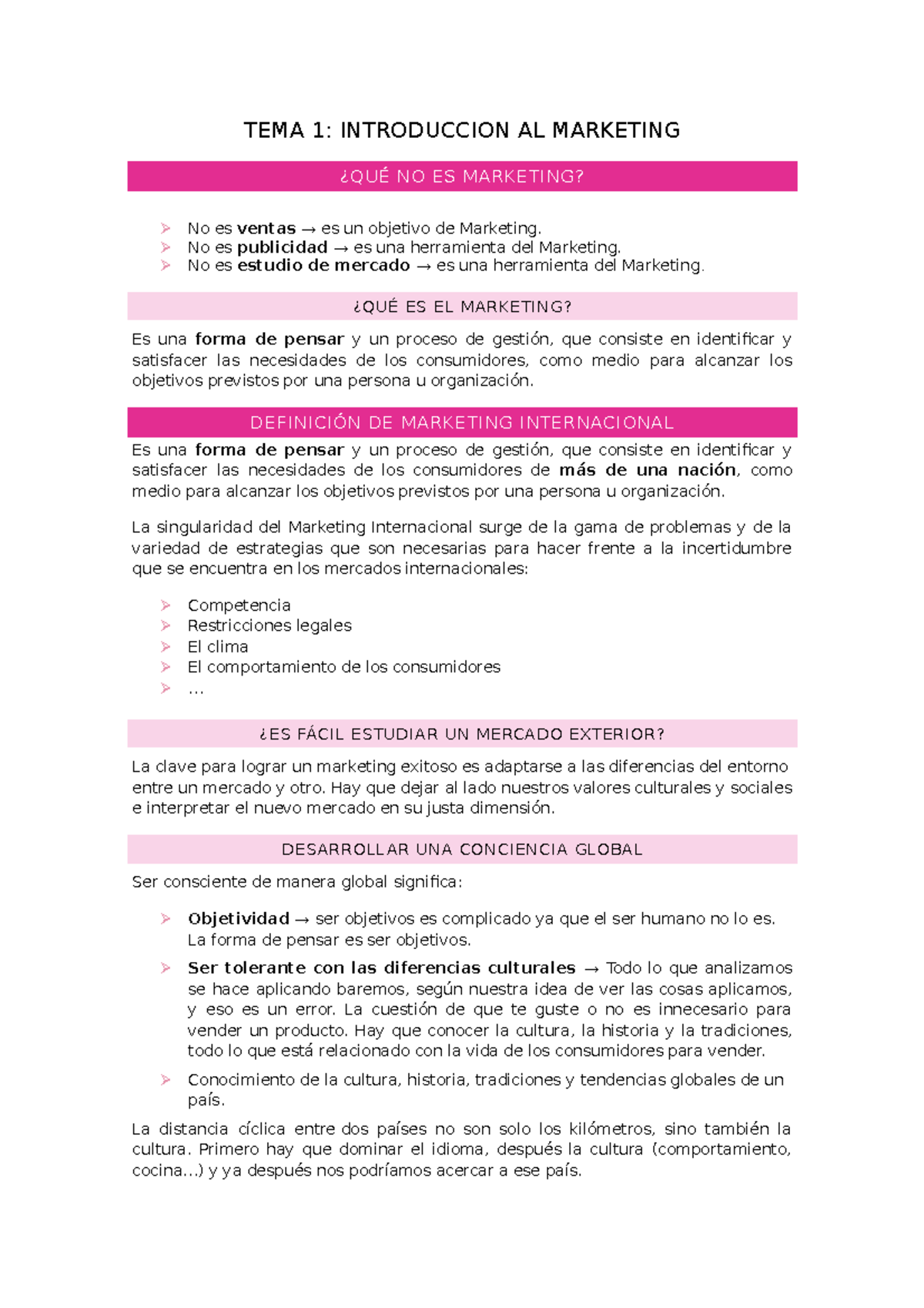 Fundamentos Marketing - TEMA 1: INTRODUCCION AL MARKETING ¿QUÉ NO ES ...