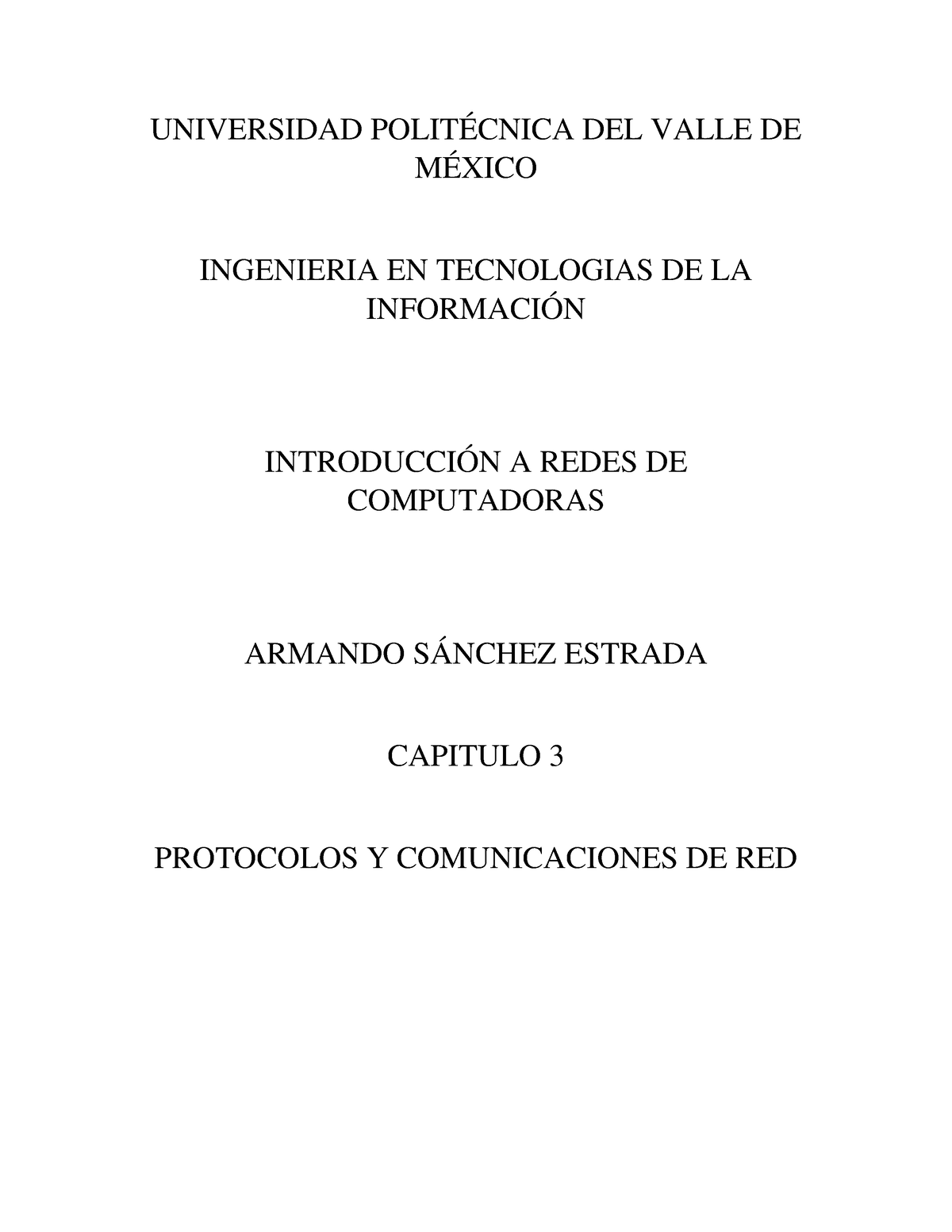 Capitulo 3 Protocolos Y Comunicaciones DE RED - Redes De Computadoras ...