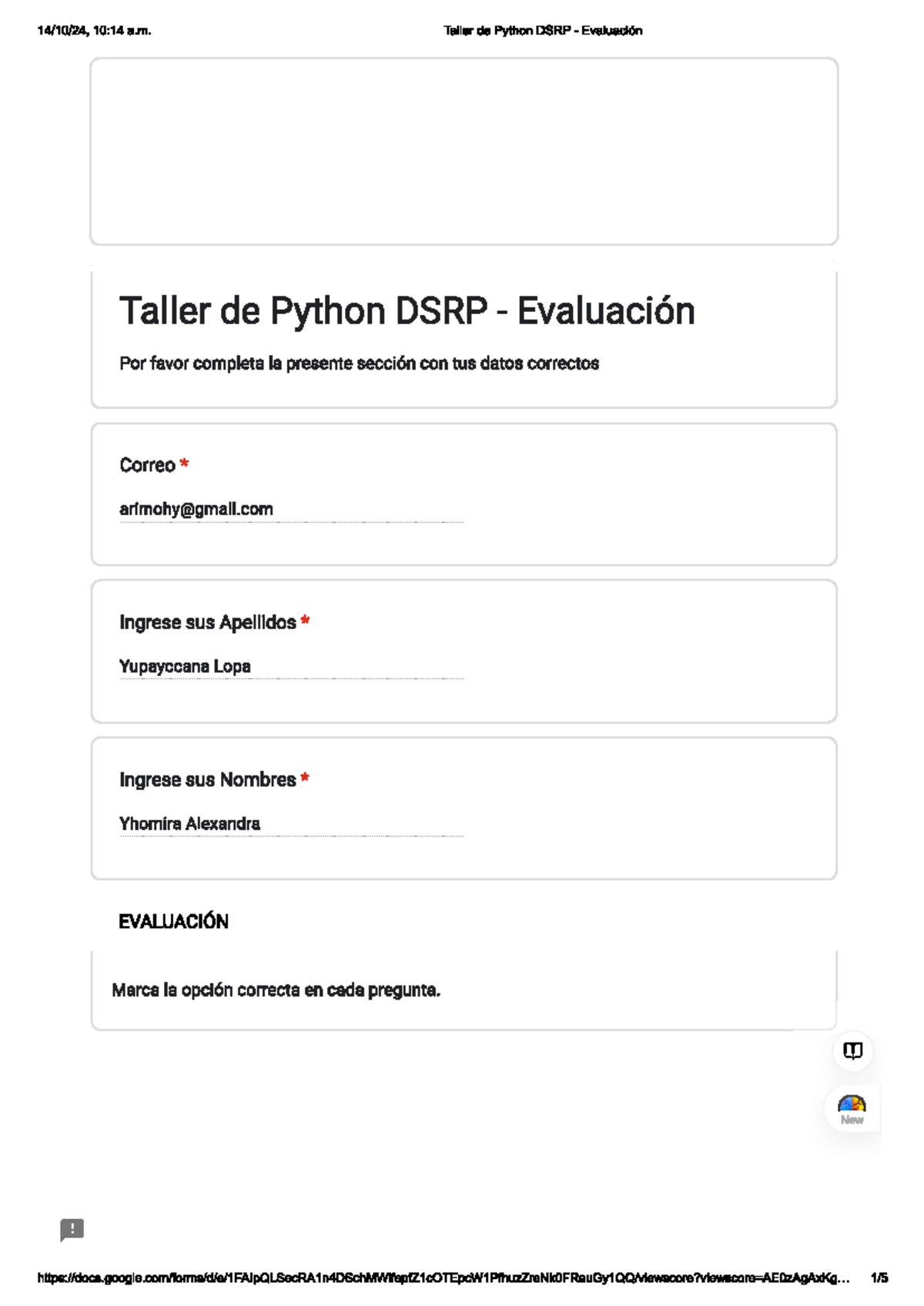 Bp-python - adasdasdasd - 10:14 a. Taller de Python DSRP Evaluación ...