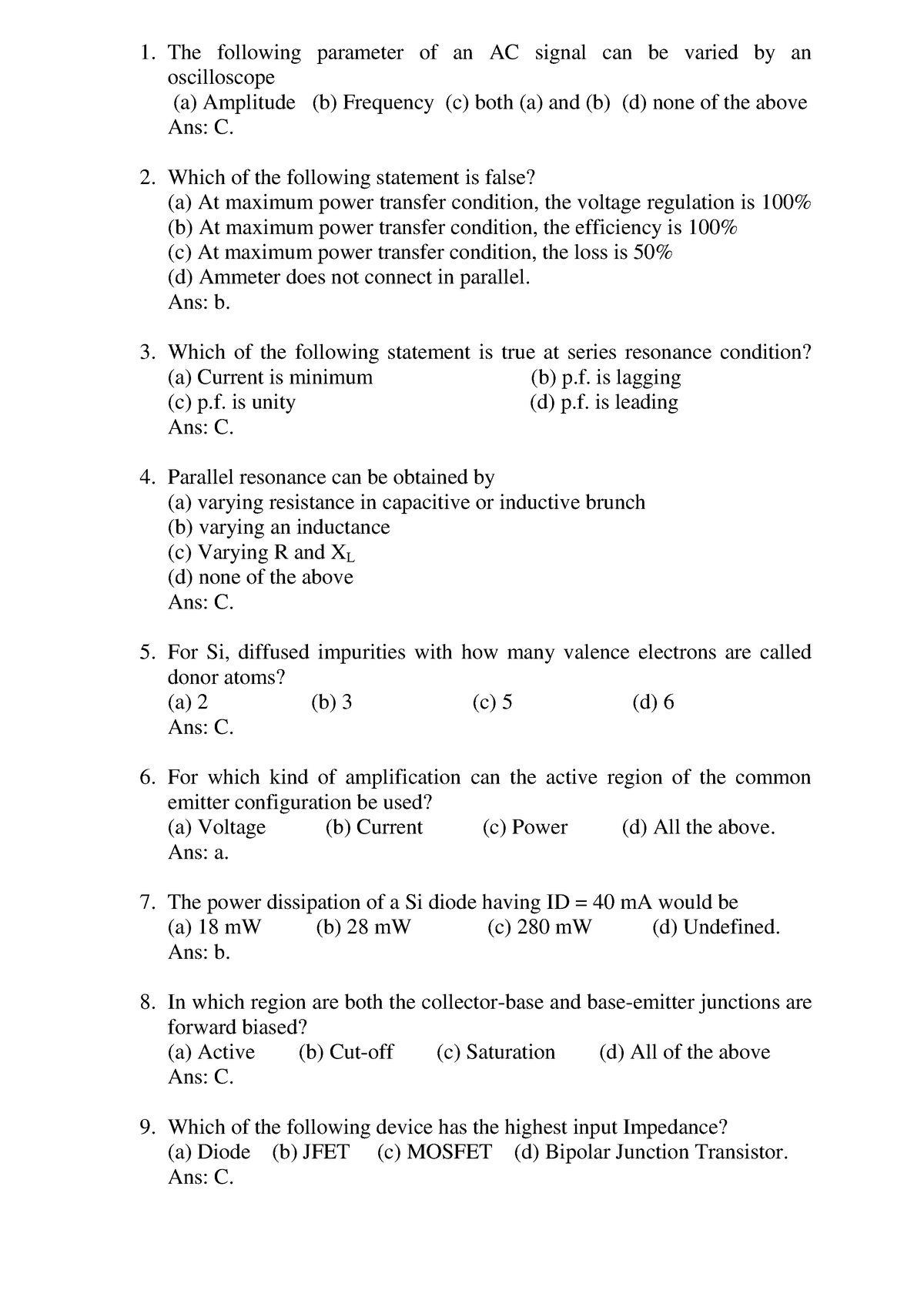 dpdc-eee-objective-question-solve-objective-question-solve-basic