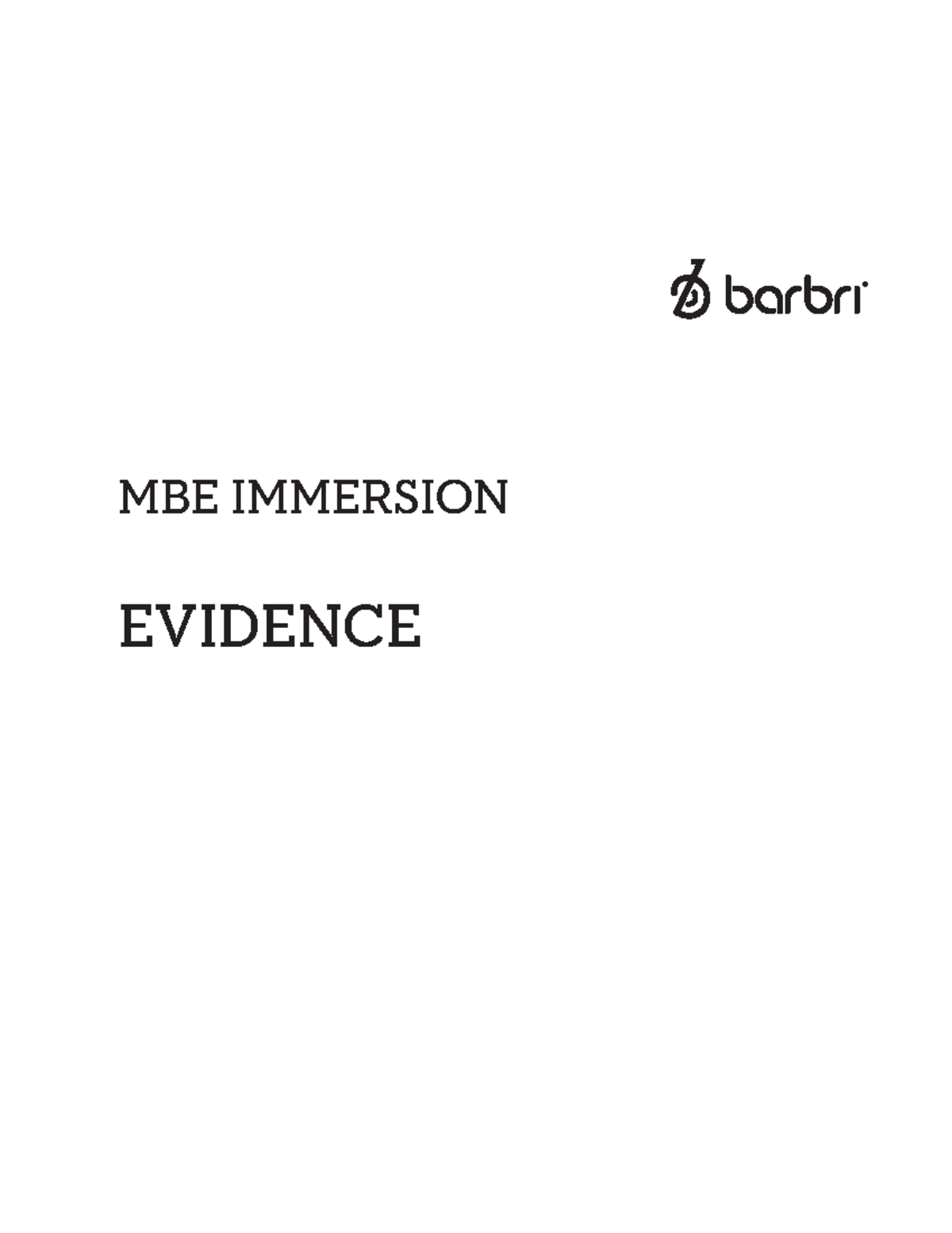 490049588 Evidence Practice Questions barbri MBE 12 25 20 - MBE ...