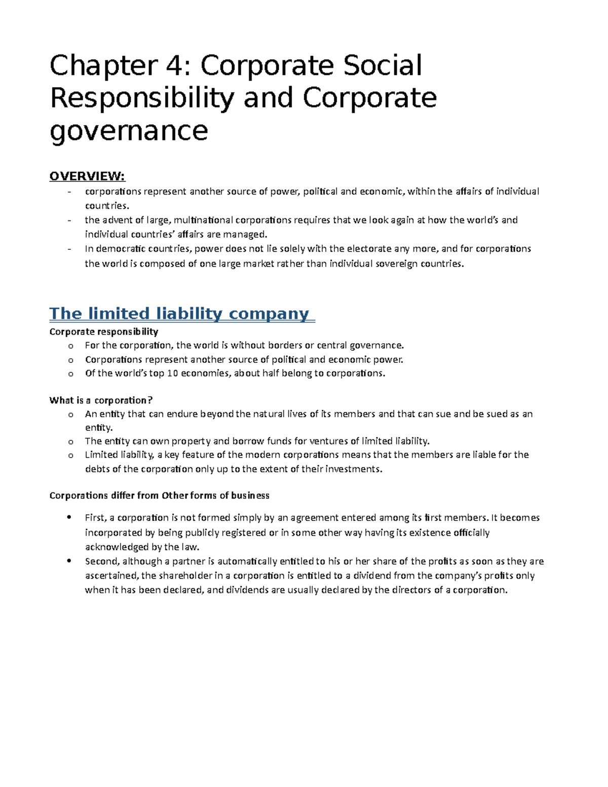 CSR and Corporate Governance - Chapter 4: Corporate Social ...