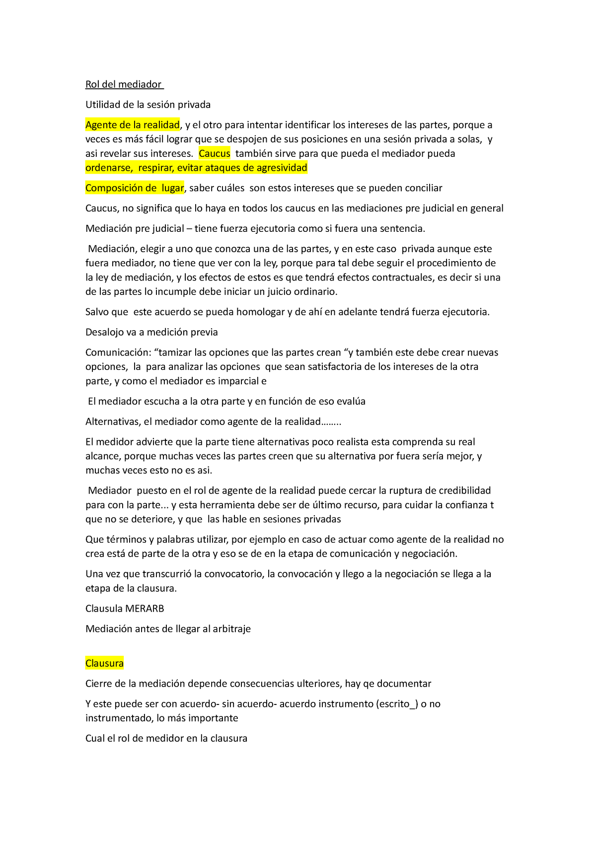 2609 AMN - Clases Desgrabadas - Rol Del Mediador Utilidad De La Sesión ...