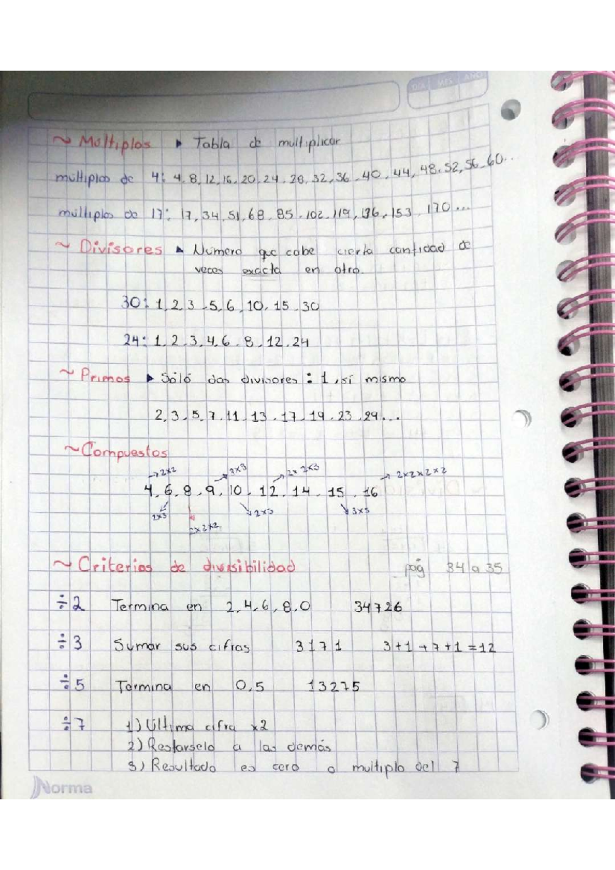 Diversos temas de mate - 2 Multiplos Tabla dc multiplicar multiplos de ...