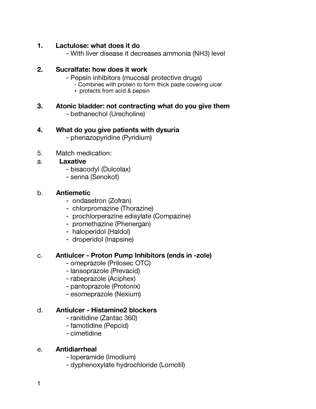 Pharm Quiz - 1. Lactulose: What Does It Do - With Liver Disease It ...