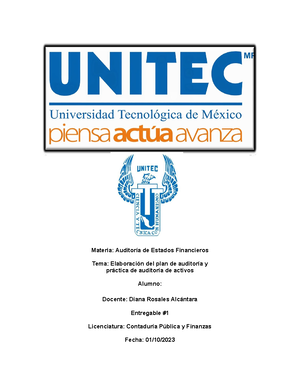 FORO 2 Aditoria DE Estados DE Situacion Fiananciera - FORO 2 AUDITORÍA ...