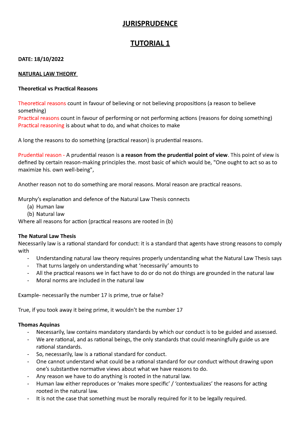 tutorial-notes-jurisprudence-jurisprudence-tutorial-1-date-18-10