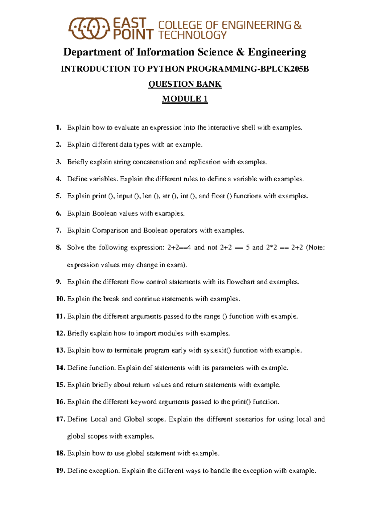 Python Module 1 QB 23-24 - Department of Information Science ...