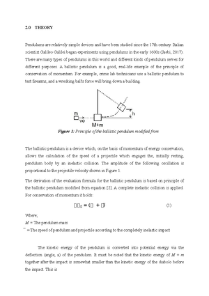 Lab report 4 simple pendulum - Post Laboratory Questions 1 air ...