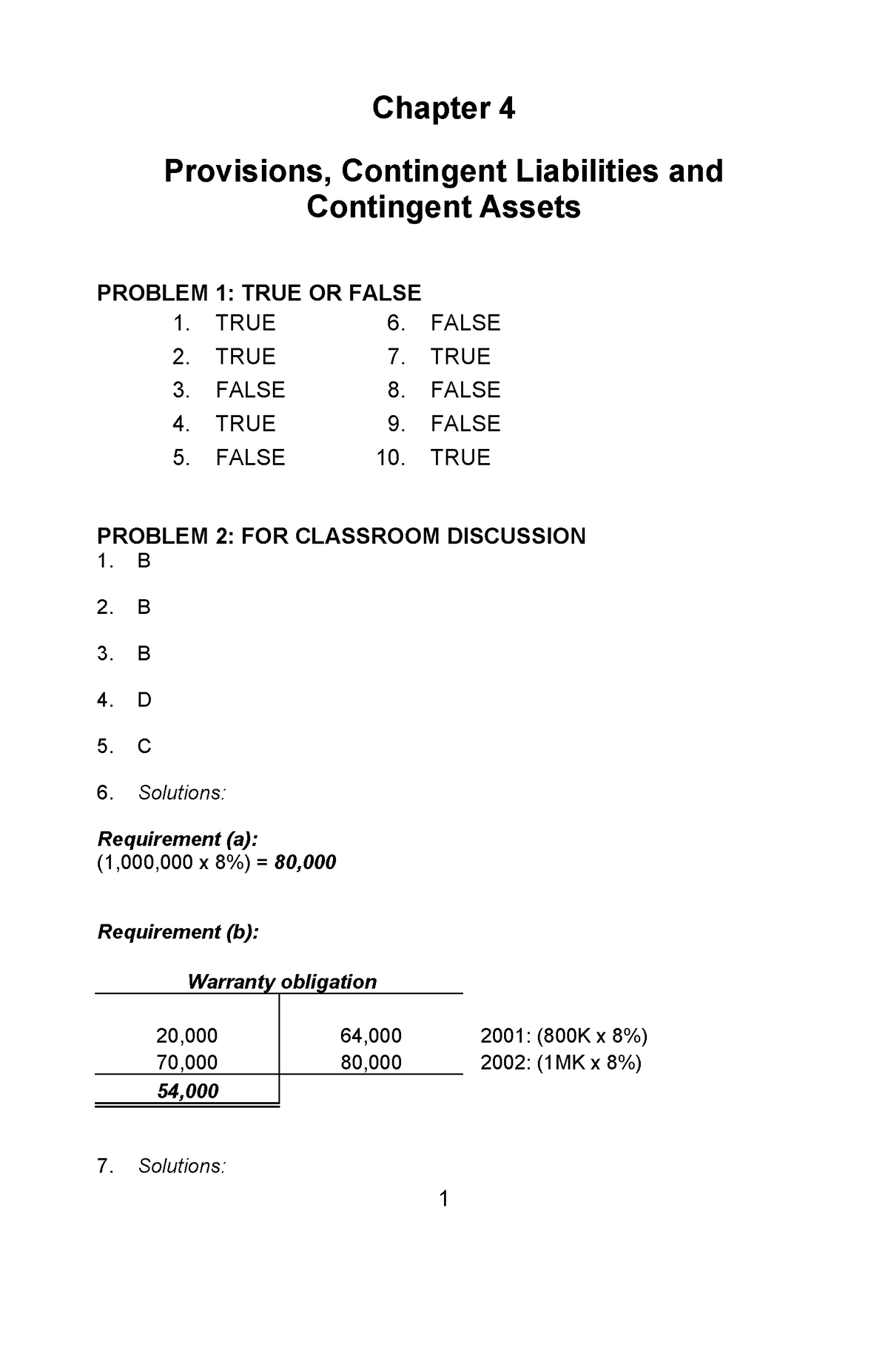 Chapter 4 Provisions, CONT. Liabs. CONT. Assets - Chapter 4 Provisions ...