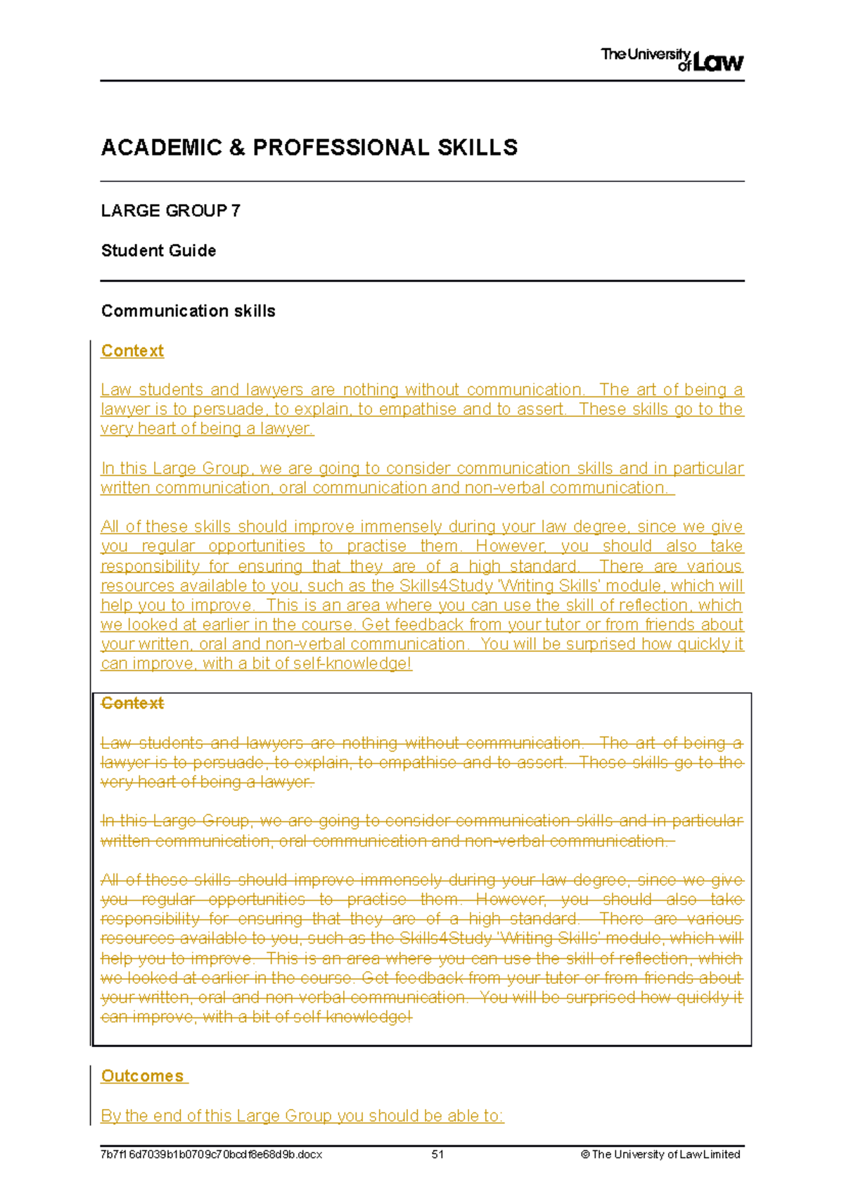 APS Student Guide LG7 - academic professional skills - APS1 - StuDocu