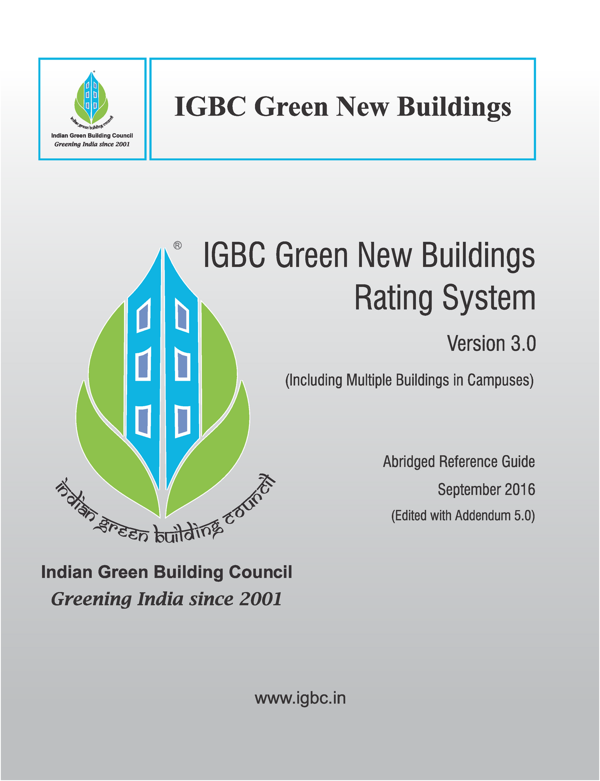 IGBC Green New Buildings Rating System (Version 3 - Architecture - StuDocu