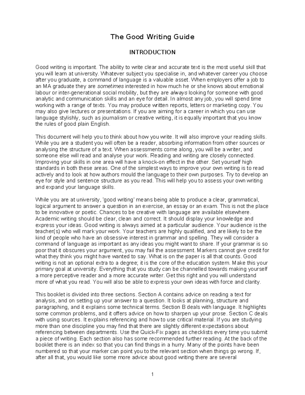 The Good Writing Guidefor Sociology - The Good Writing Guide ...