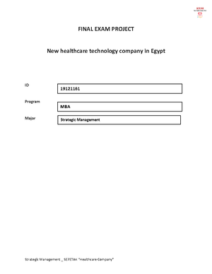 Comprehensive exam and answers