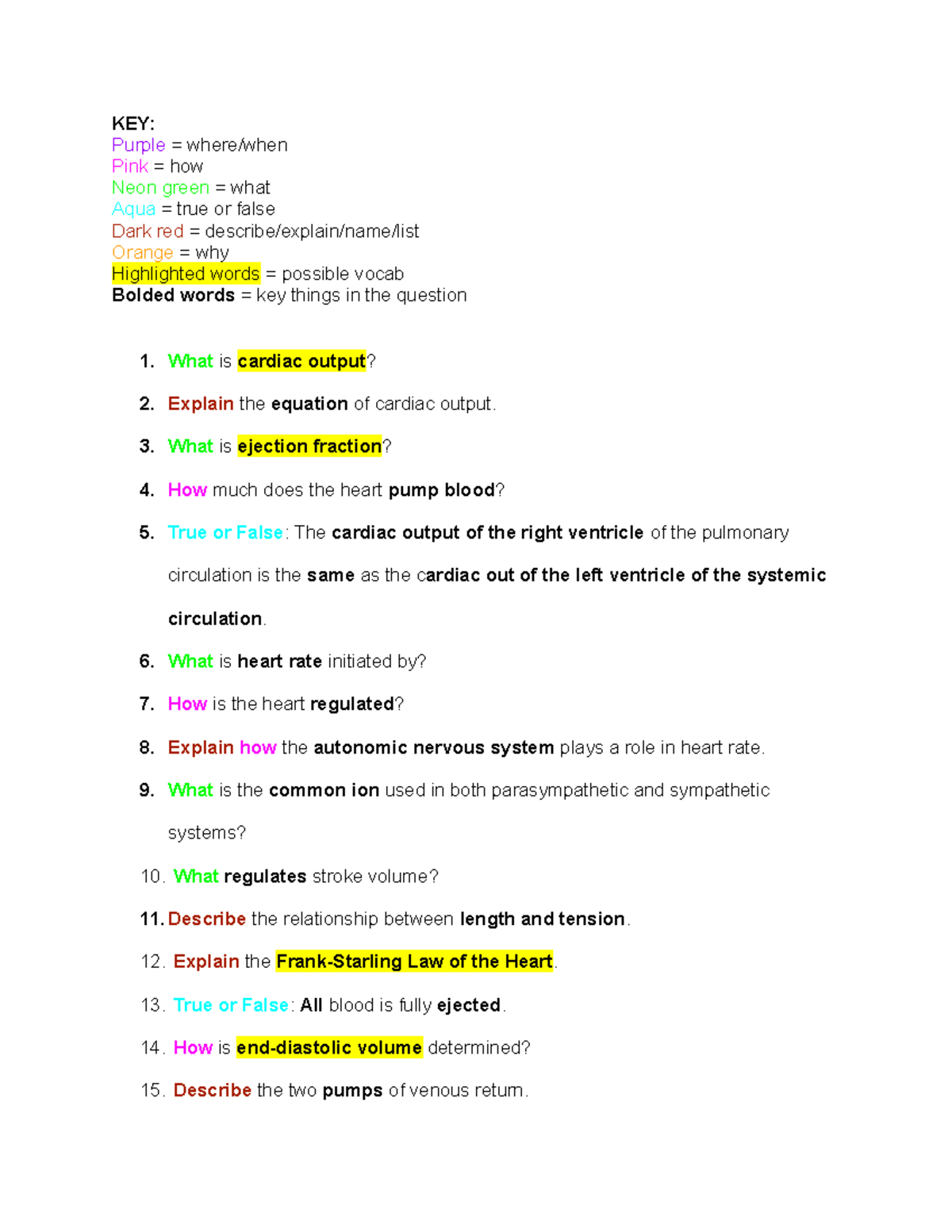 Session 5 keynotes - notes turned into practice questions from lecture ...
