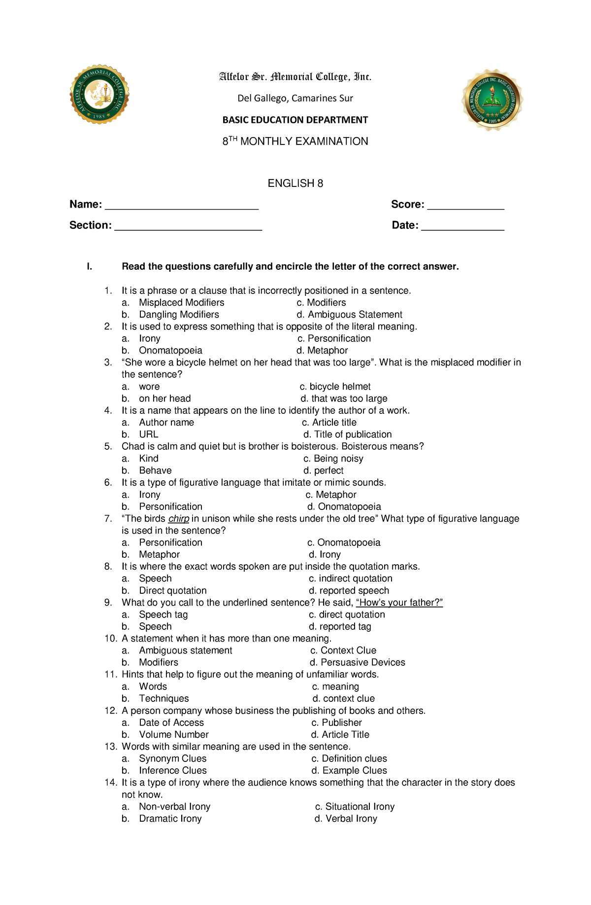 8th-monthly-exam-grade-8-english-production-and-operations