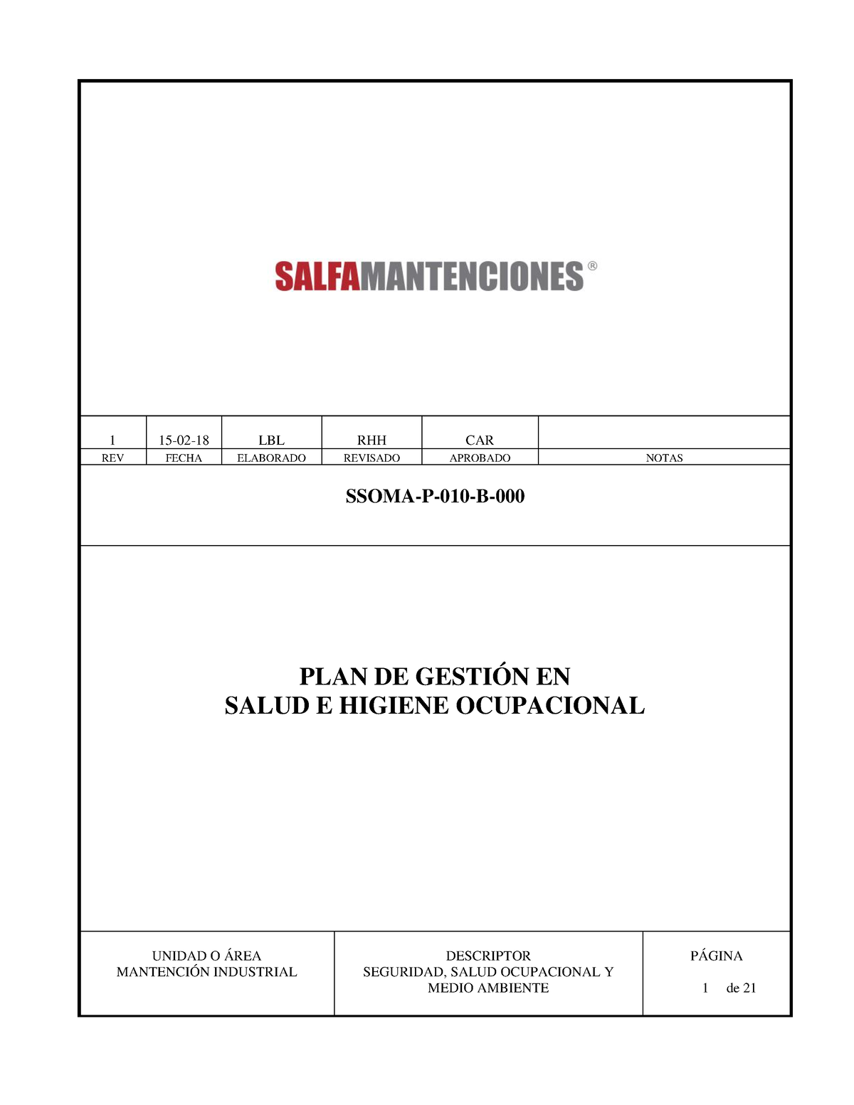 Ssoma-P-010-B-000 P.G EN Salud E Higiene O REV - 1 15 - 02 - 18 LBL RHH ...