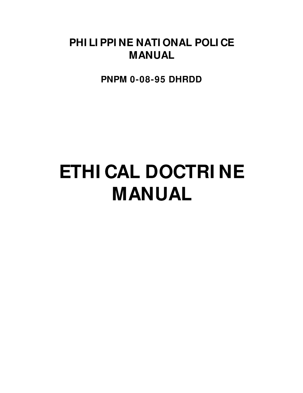 Ethical Doctrine Manual 2 Criminology Notes 1122 Copy Notes Justified Phi Li Ppi Ne Nati Onal Studocu