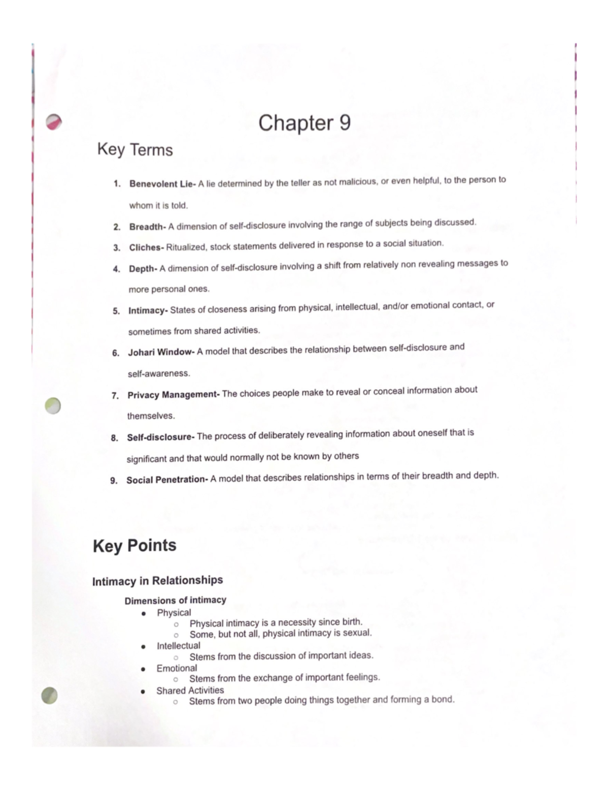 FILE 5654 Lecture notes for Chapter 9 of the Fundamentals of Speech