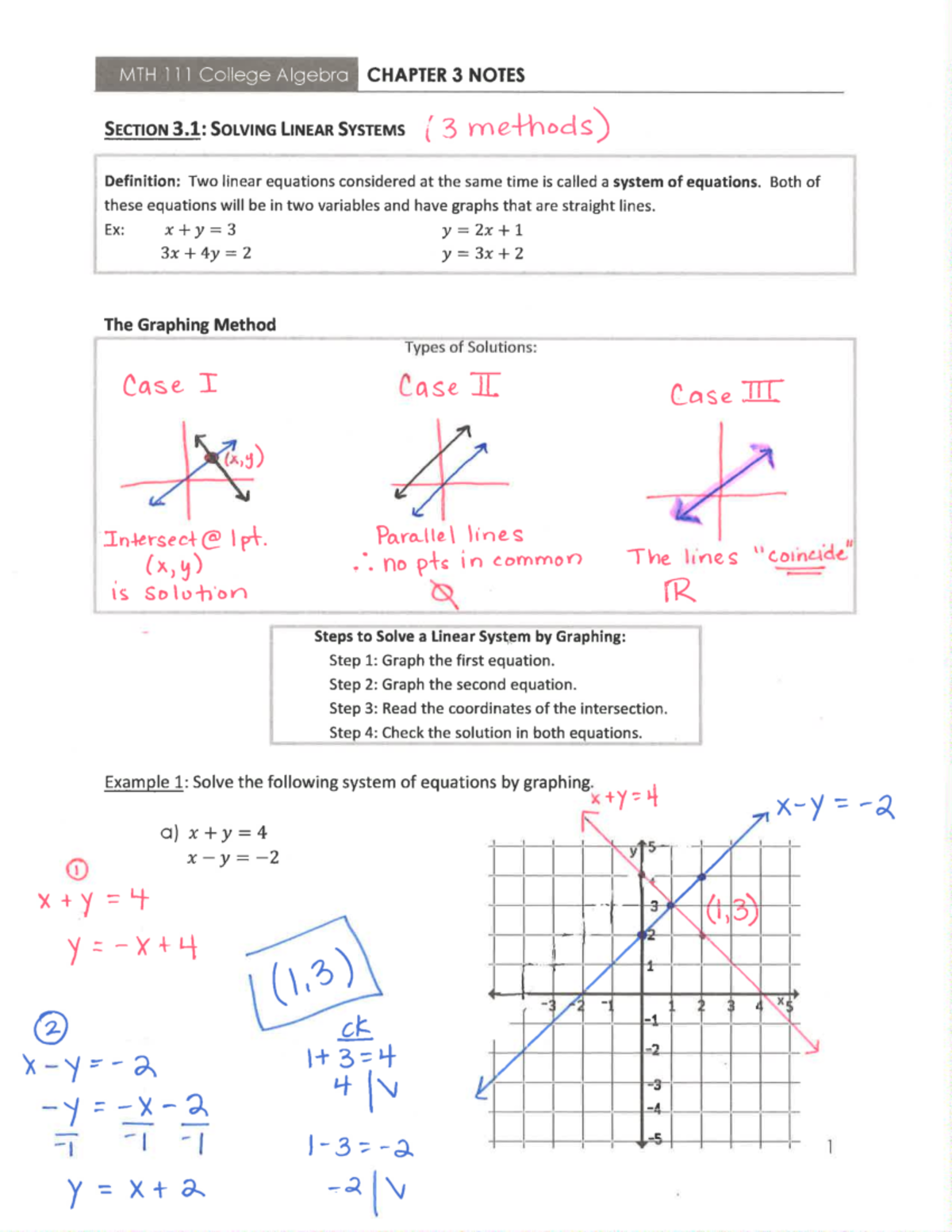 Chapter 3 Filled In Notes - MTH 111 - Studocu