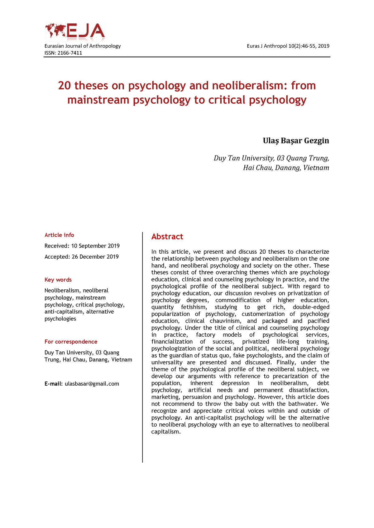 psychology theses and dissertations