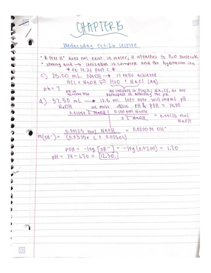 Chapter 14 Part 1 - CHEM 1160 - Studocu