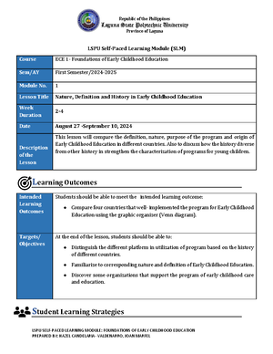 P.e Lesson Plan ( 5 E'S) - I. Objectives: At the end of the lesson, the ...