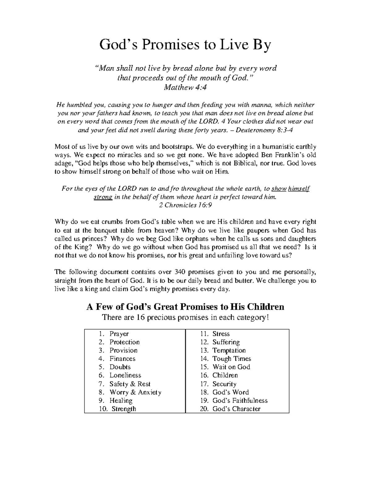 340 Personal Promises of God to His Children 220516 052051 - God’s ...