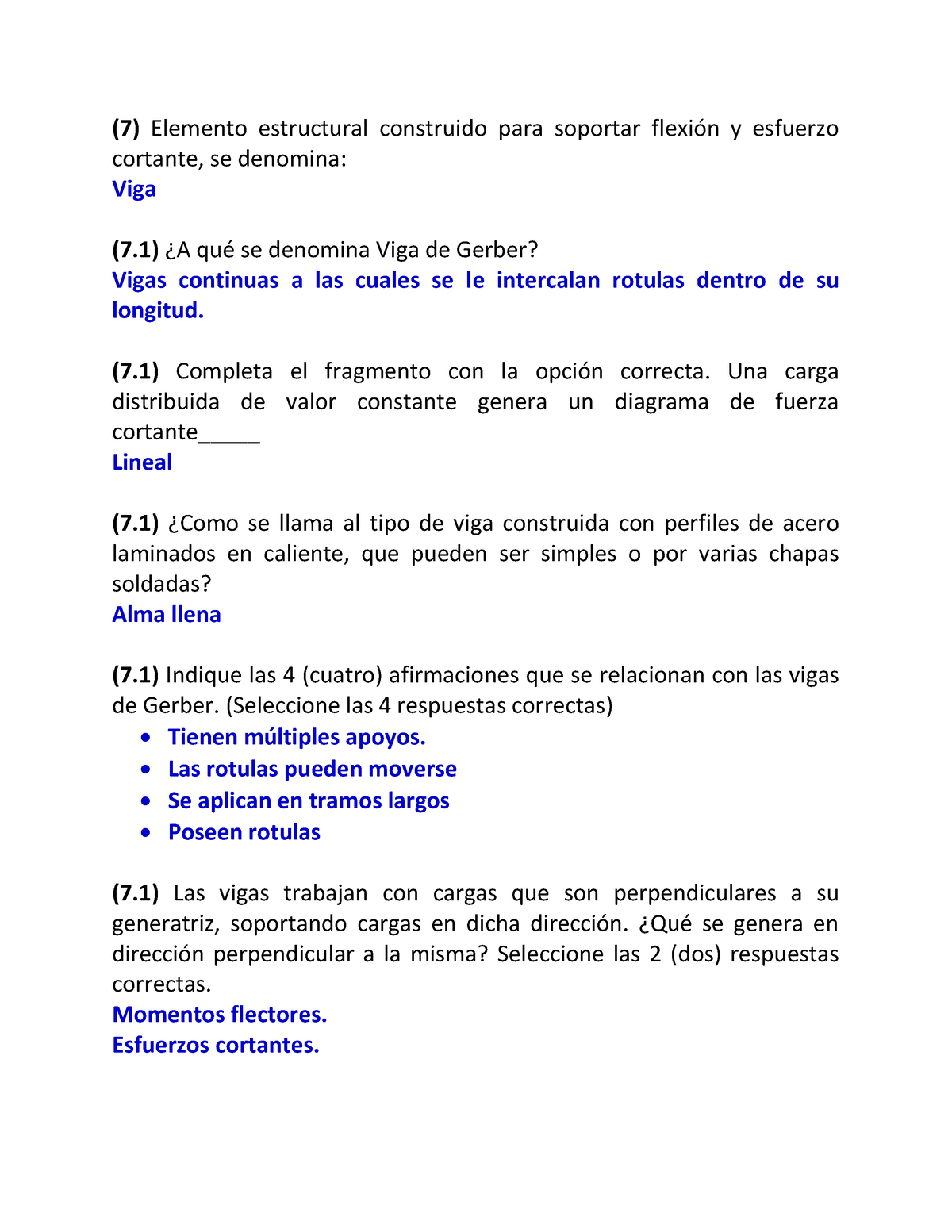 Preguntero Segundo Parcial Conocimiento De Materiales Actualizado 4 7