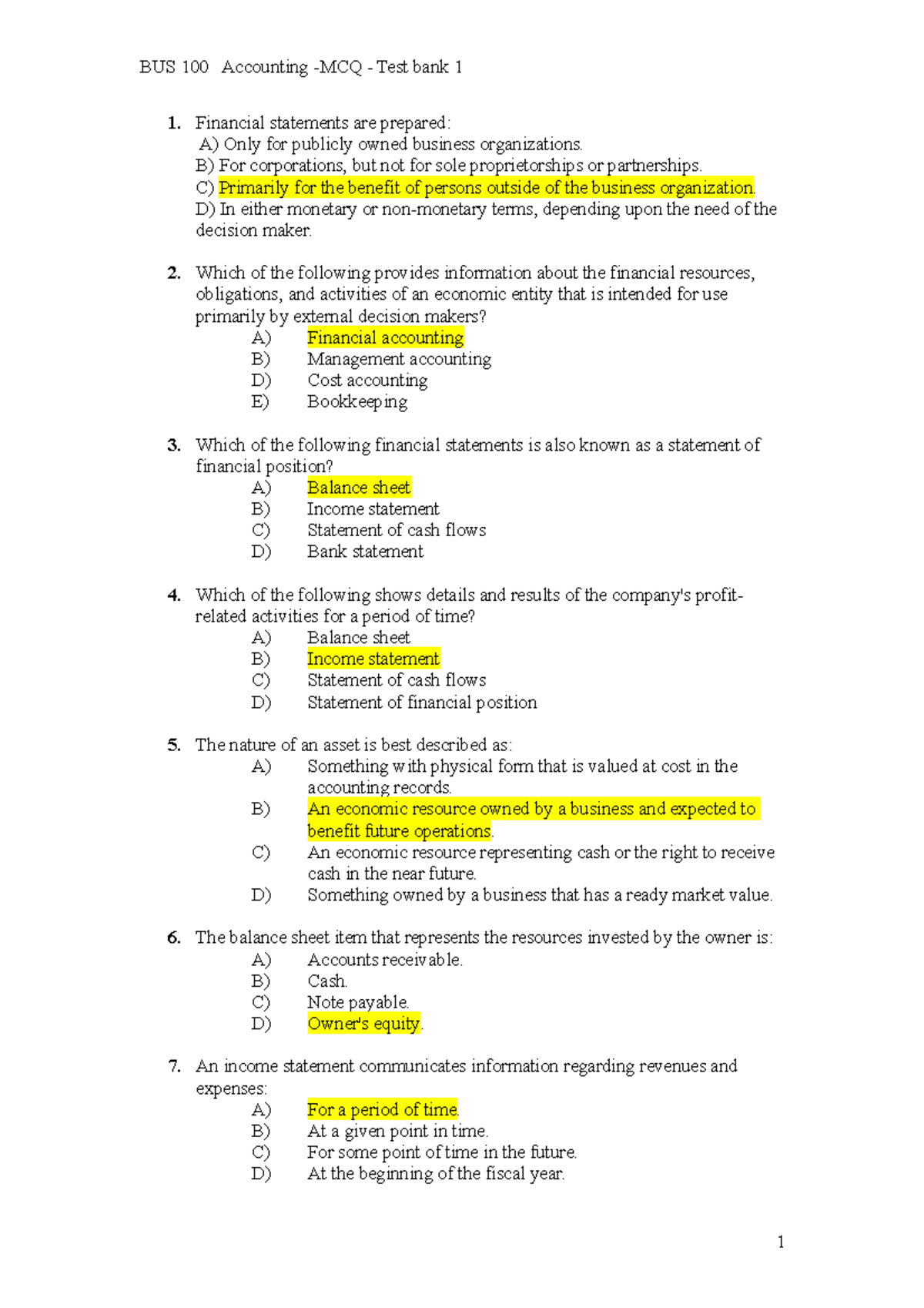 mcq test bank accounting solutions 1 financial statements are prepared a only for publicly studocu statement of changes in stockholders equity national audit office reports