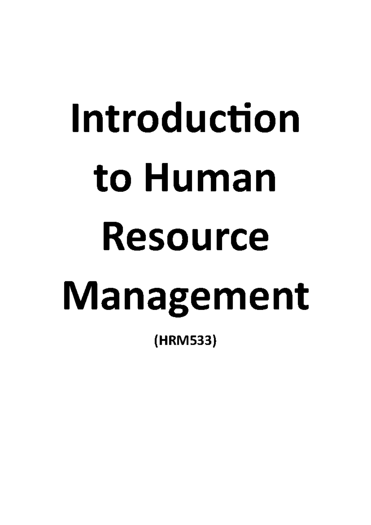 Chapter 1 Introduction To Human Resource Management Hrm 53 3 Topic Chapter 1 What Is Hrm 5420