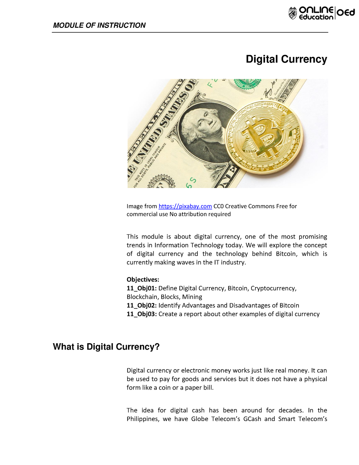 essay digital currency