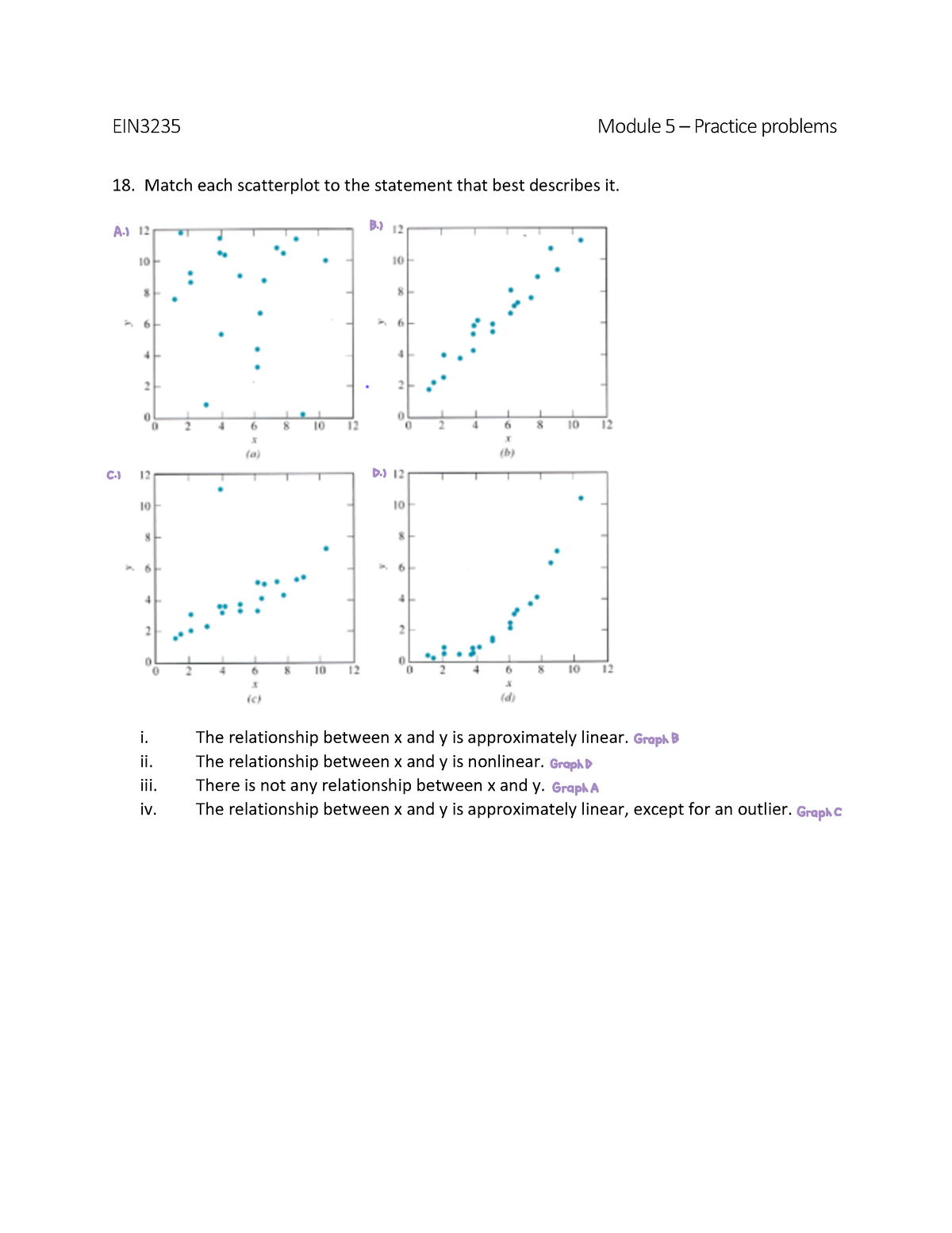 Module 5-Practice Problems - EIN3235 Module 5 – Practice Problems 1 8 ...