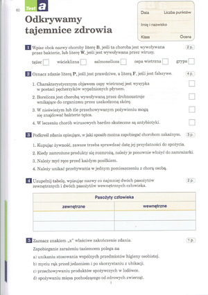 EC A1P - Language Test 2A - Name ...