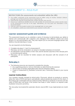 Bsbops 601 Assessment Task 2 V1 - ASSESSMENT TASK 2: PROJECT TASK ...