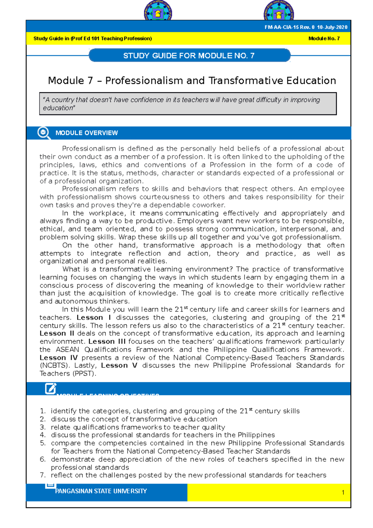 module-7-teaching-prof-first-sem-2022-23-module-7-professionalism