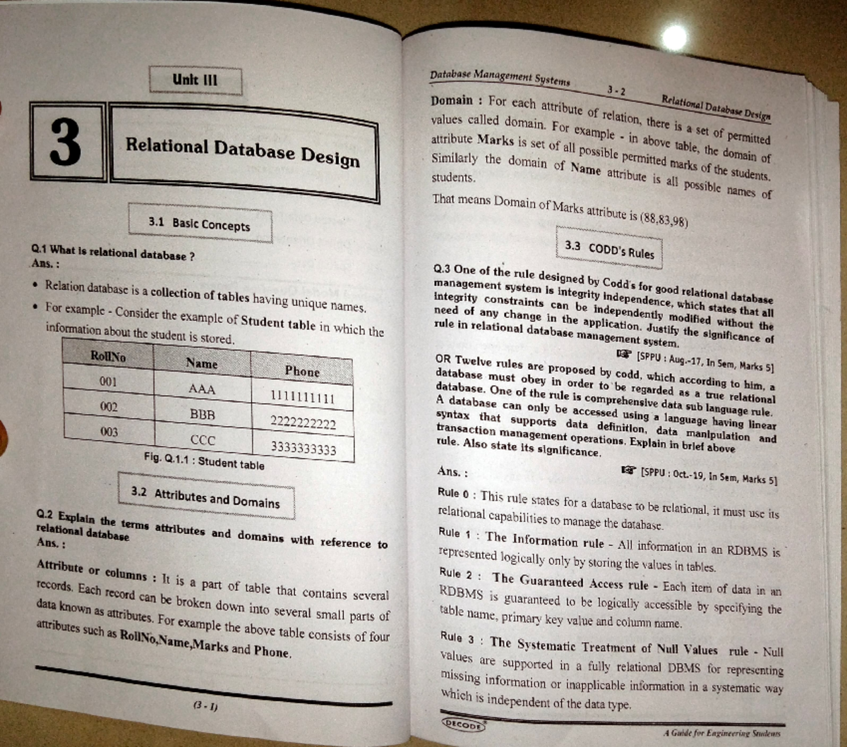 DBMS decode - noo - Computer Engineering - Studocu