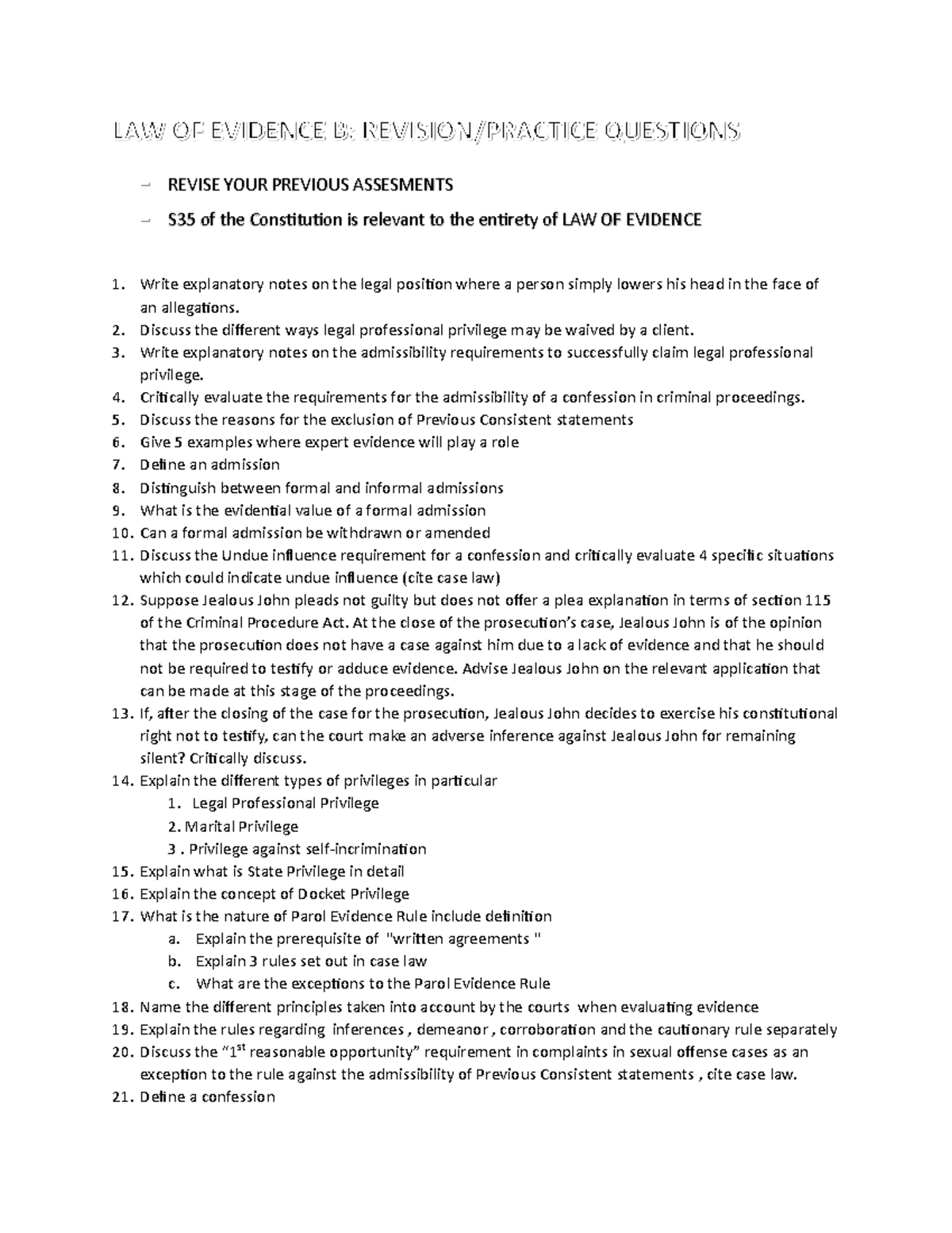 law-of-evidence-b-parctice-questions-revise-your-previous